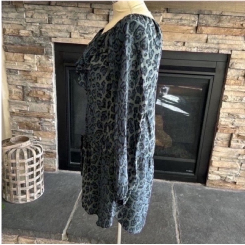 Rebecca Taylor Green Leopard Dress - Picture 6 of 11